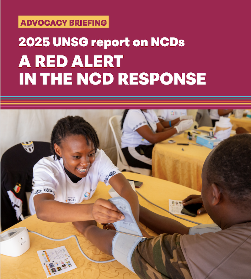  2025 UNSG report on NCDs - A red alert in the NCD response 