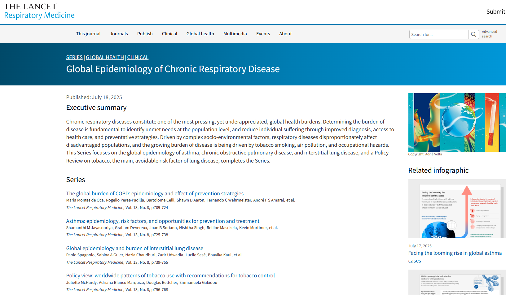 Global epidemiology of chronic respiratory disease