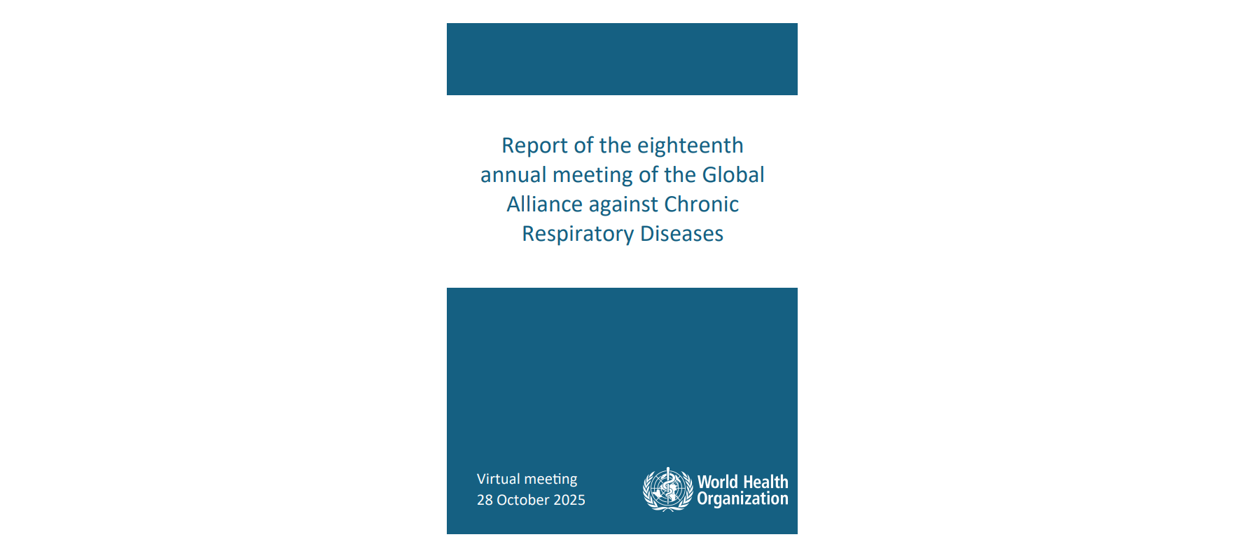 

<!-- THEME DEBUG -->
<!-- THEME HOOK: 'field' -->
<!-- FILE NAME SUGGESTIONS:
   ▪️ field--node--title--community-noticeboard.html.twig
   ✅ field--node--title.html.twig
   ▪️ field--node--community-noticeboard.html.twig
   ▪️ field--title.html.twig
   ▪️ field--string.html.twig
   ▪️ field.html.twig
-->
<!-- 💡 BEGIN CUSTOM TEMPLATE OUTPUT from 'themes/custom/whokap/templates/field/field--node--title.html.twig' -->
Report of the eighteenth annual meeting of the Global Alliance against Chronic Respiratory Diseases
<!-- END CUSTOM TEMPLATE OUTPUT from 'themes/custom/whokap/templates/field/field--node--title.html.twig' -->

