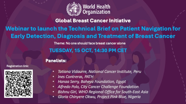 <!-- THEME DEBUG -->
<!-- THEME HOOK: 'field' -->
<!-- FILE NAME SUGGESTIONS:
▪️ field--node--title--community-noticeboard.html.twig
✅ field--node--title.html.twig
▪️ field--node--community-noticeboard.html.twig
▪️ field--title.html.twig
▪️ field--string.html.twig
▪️ field.html.twig
-->
<!-- 💡 BEGIN CUSTOM TEMPLATE OUTPUT from 'themes/custom/whokap/templates/field/field--node--title.html.twig' -->
Webinar to launch the Technical Brief on Patient Navigation for Early Detection, Diagnosis and Treatment of Breast Cancer
<!-- END CUSTOM TEMPLATE OUTPUT from 'themes/custom/whokap/templates/field/field--node--title.html.twig' -->