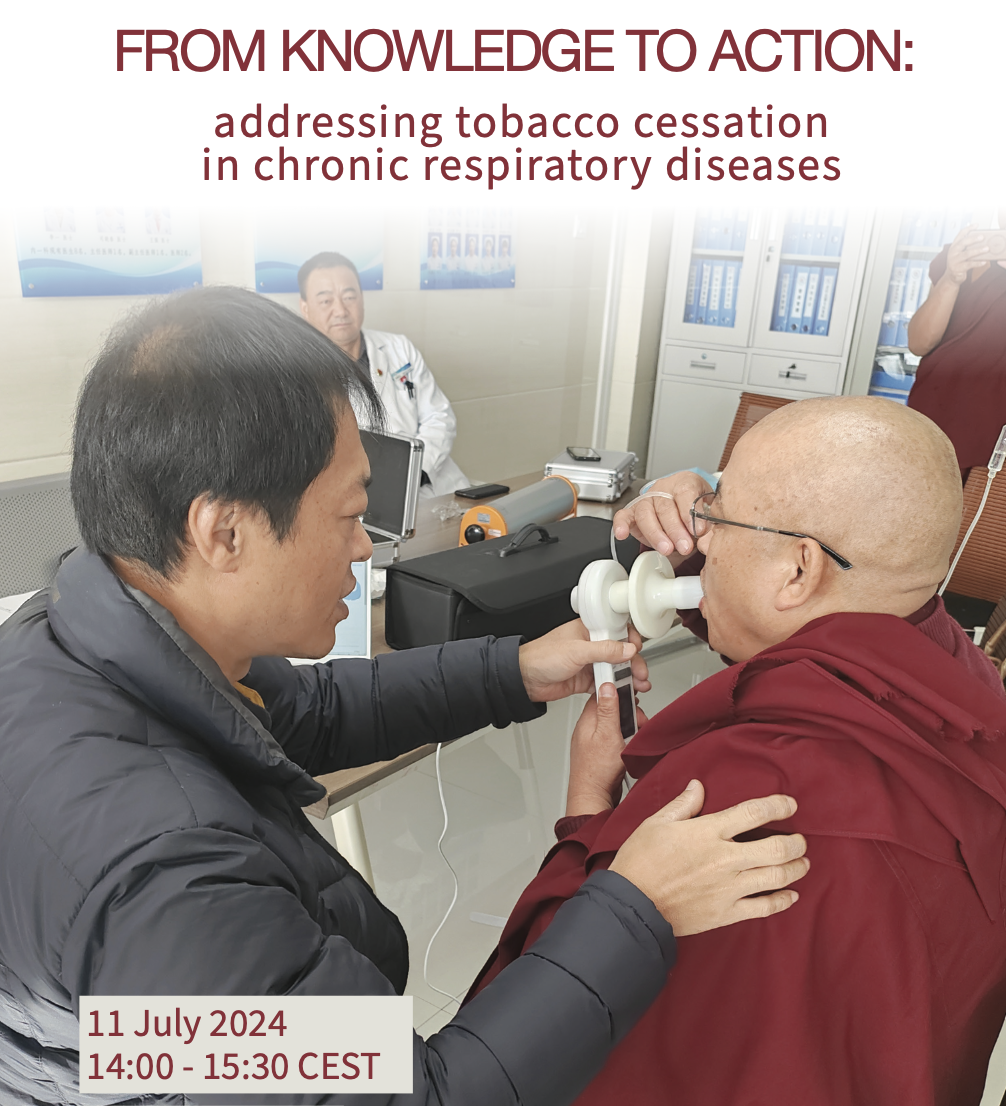 Webinar: From Knowledge to action: addressing tobacco cessation in chronic respiratory diseases