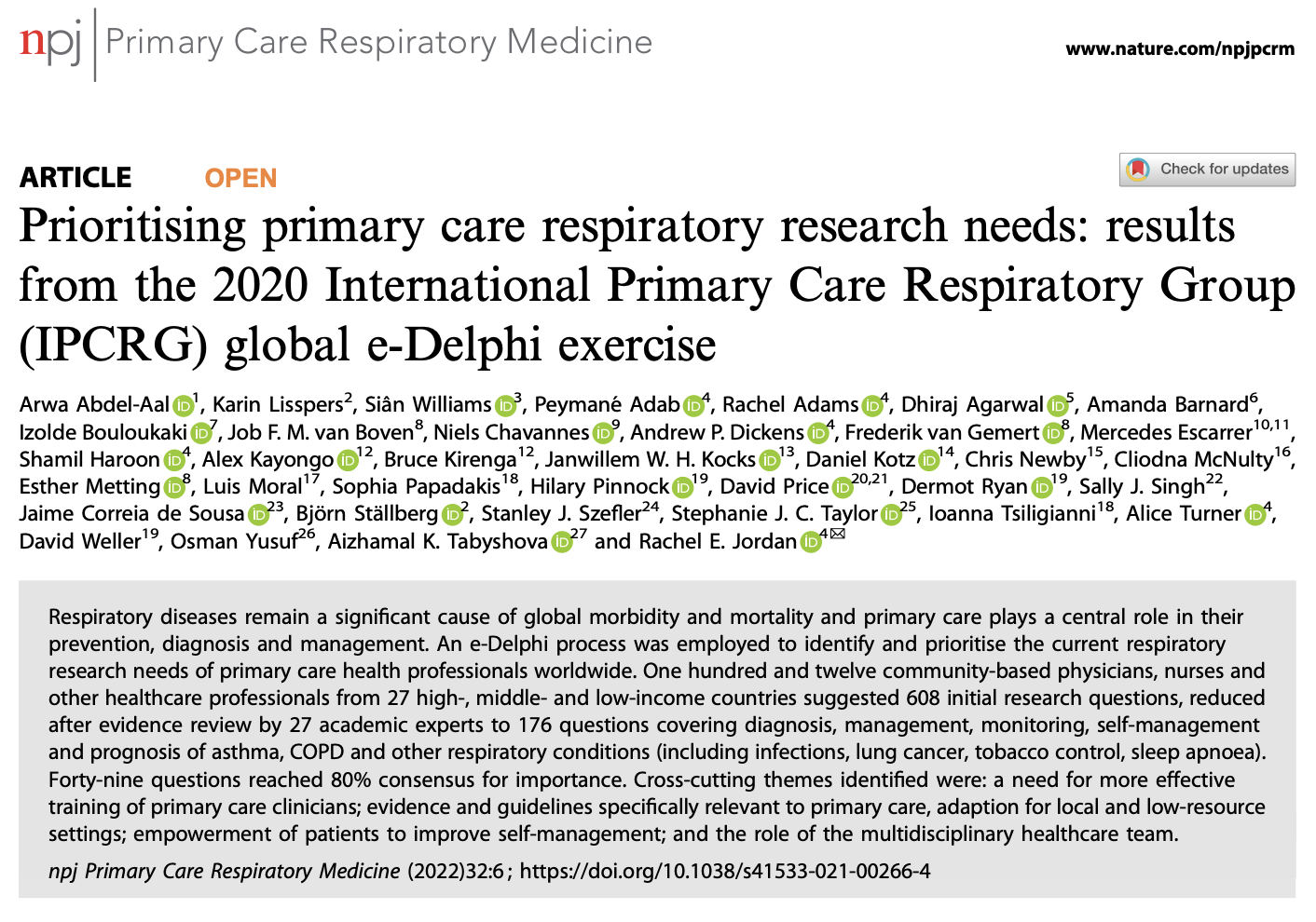 

<!-- THEME DEBUG -->
<!-- THEME HOOK: 'field' -->
<!-- FILE NAME SUGGESTIONS:
   ▪️ field--node--title--gard-community-knowledge-resourc.html.twig
   ✅ field--node--title.html.twig
   ▪️ field--node--gard-community-knowledge-resourc.html.twig
   ▪️ field--title.html.twig
   ▪️ field--string.html.twig
   ▪️ field.html.twig
-->
<!-- 💡 BEGIN CUSTOM TEMPLATE OUTPUT from 'themes/custom/whokap/templates/field/field--node--title.html.twig' -->
Prioritising primary care respiratory research needs: results from the 2020 International Primary Care Respiratory Group (IPCRG) global e-Delphi exercise
<!-- END CUSTOM TEMPLATE OUTPUT from 'themes/custom/whokap/templates/field/field--node--title.html.twig' -->

